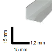 Aluminyum Köşebent 15x15 mm