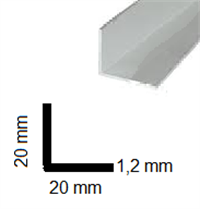 Aluminyum Köşebent 20x20 mm